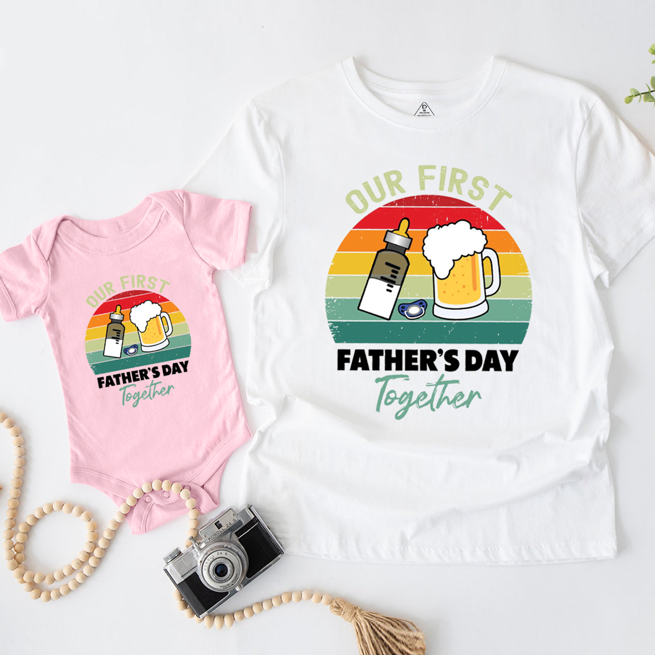 Our First Father's Day Together Dad&Me Matching Shirts