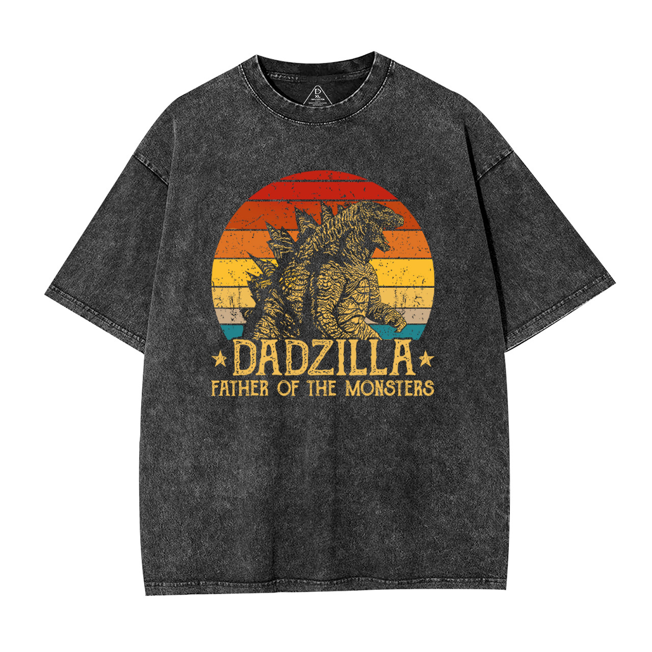 Dadzilla Father Of The Monsters Dad Washed T-Shirts