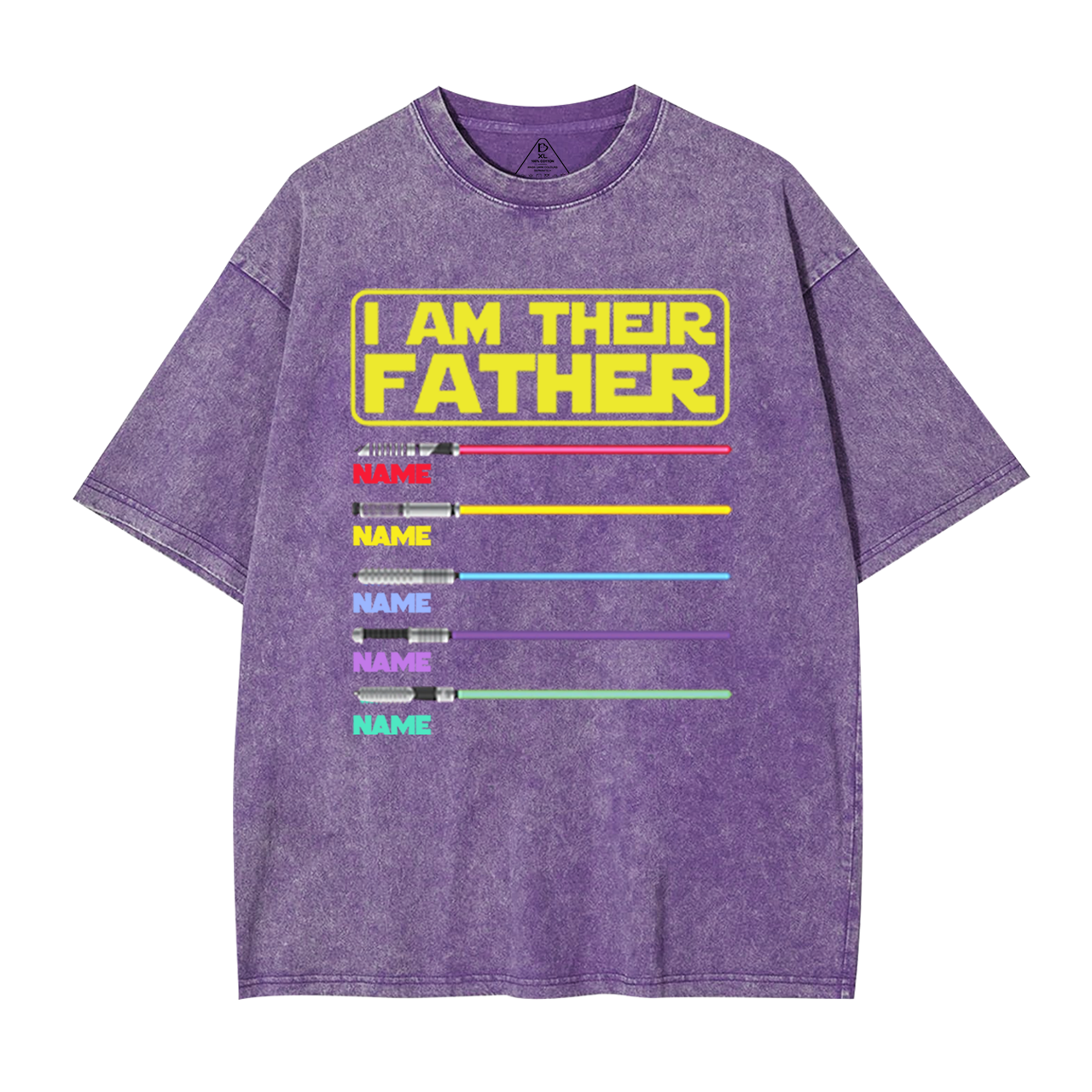 Personalized I Am Their Father Washed T-Shirts
