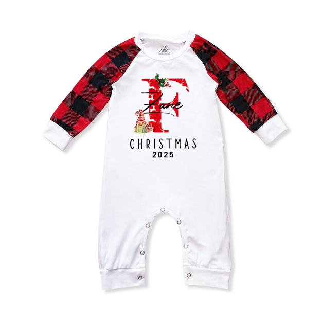 Personalized Monogrammed Family Christmas Gift Pajamas For Family Beepumpkin