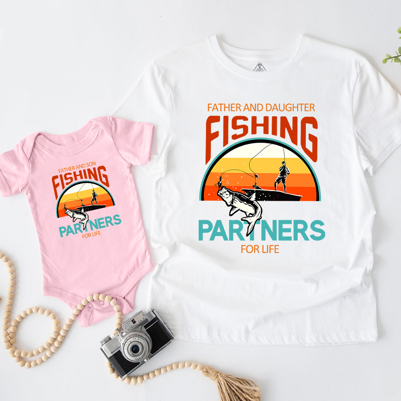 Father Son Fishing Partners For Life Dad&Me Matching Shirts