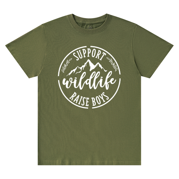 Support Wildlife Raise Funny Mom Gift Shirt