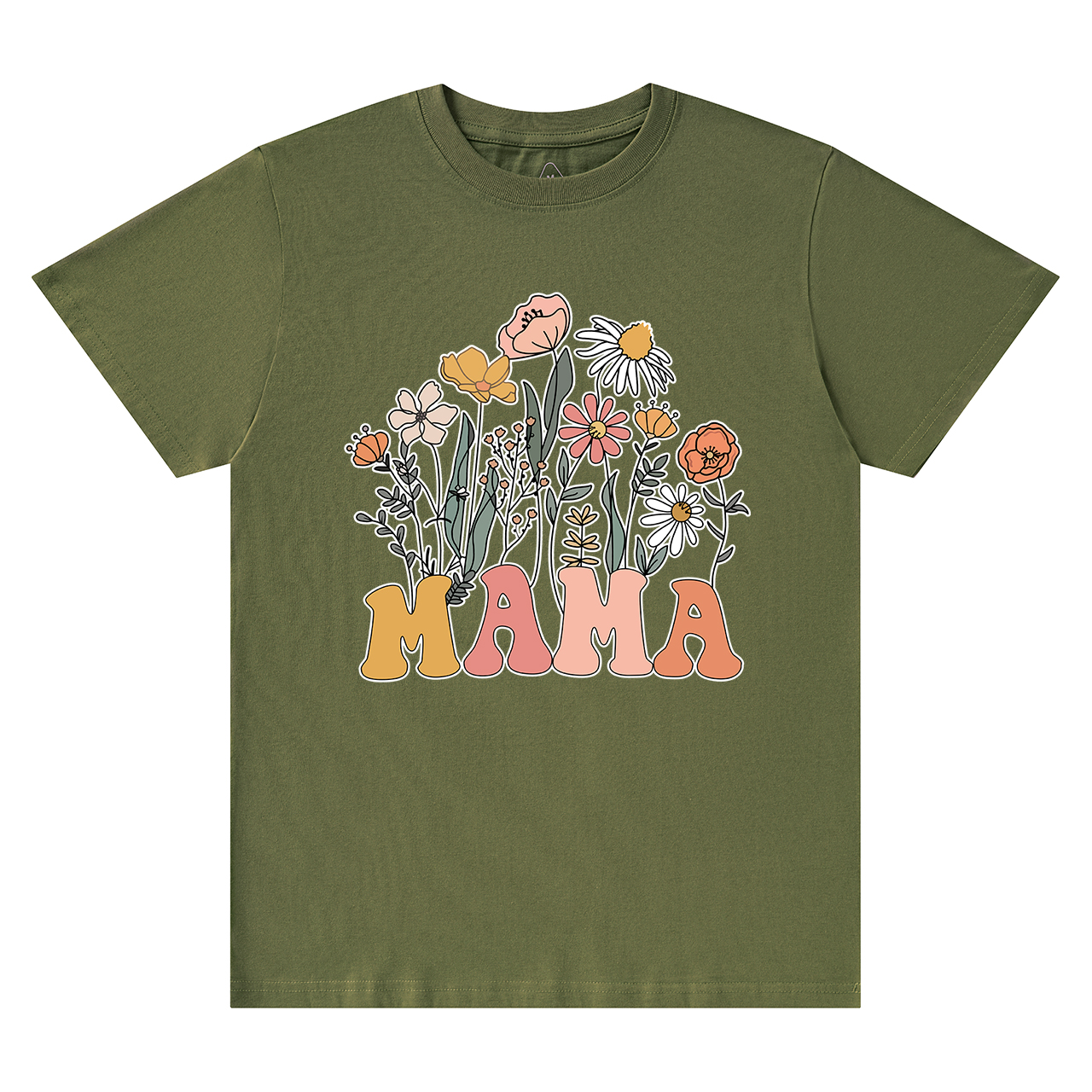 Retro Wildflowers New Mom Gift Shirt
