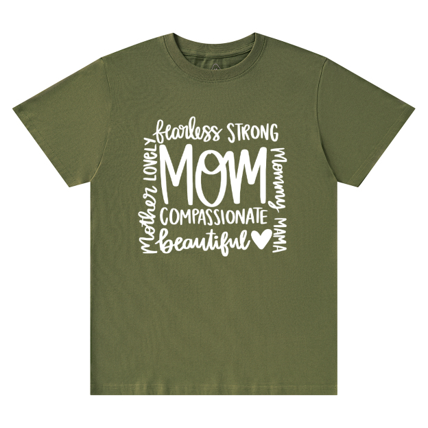 Hand Lettered Mom Quotes Shirt