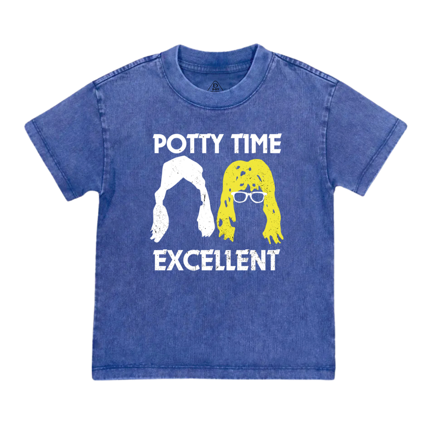 Potty Time Excellent Funny Toddler&Kids Washed Tees