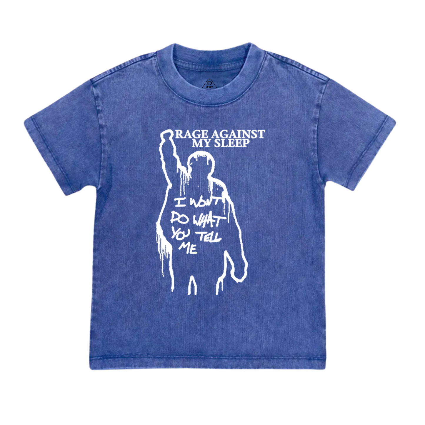 Rage Against My Sleep Toddler&Kids Washed Tees          