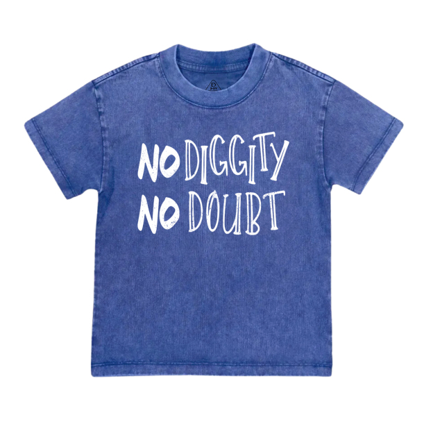 No Diggity Hip Hop Toddler&Kids Washed Tees          