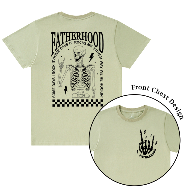 Funny Skeleton Fatherhood Dad T-shirt