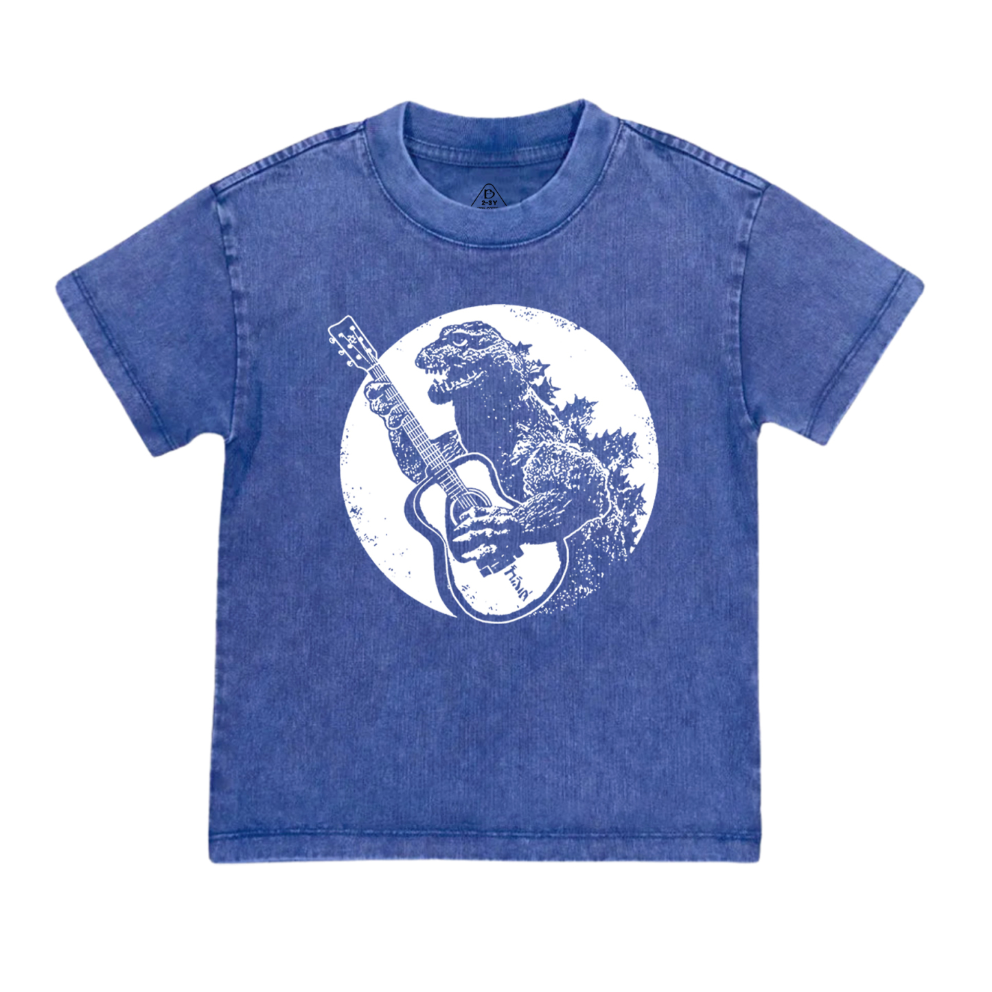  Funny Vintage Guitar Toddler&Kids Washed Tees          