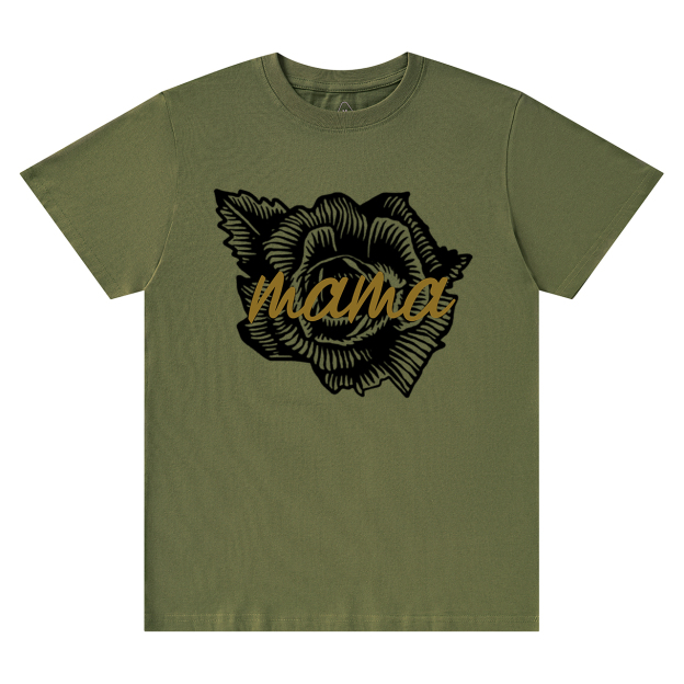 MAMA Flower Design Classic Mom Shirt
