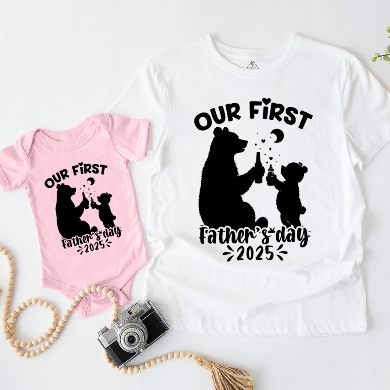 Our First Father's Day Dad&Me Matching Shirts