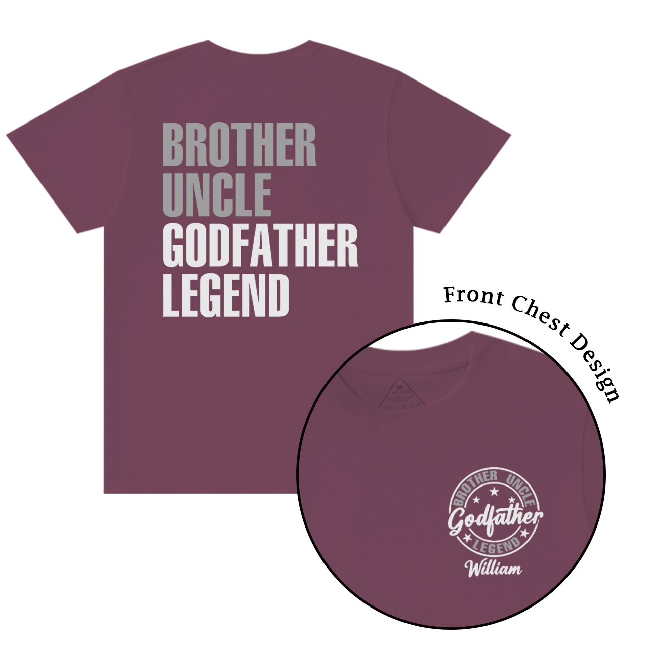 Personalized Godfather Name T-shirt