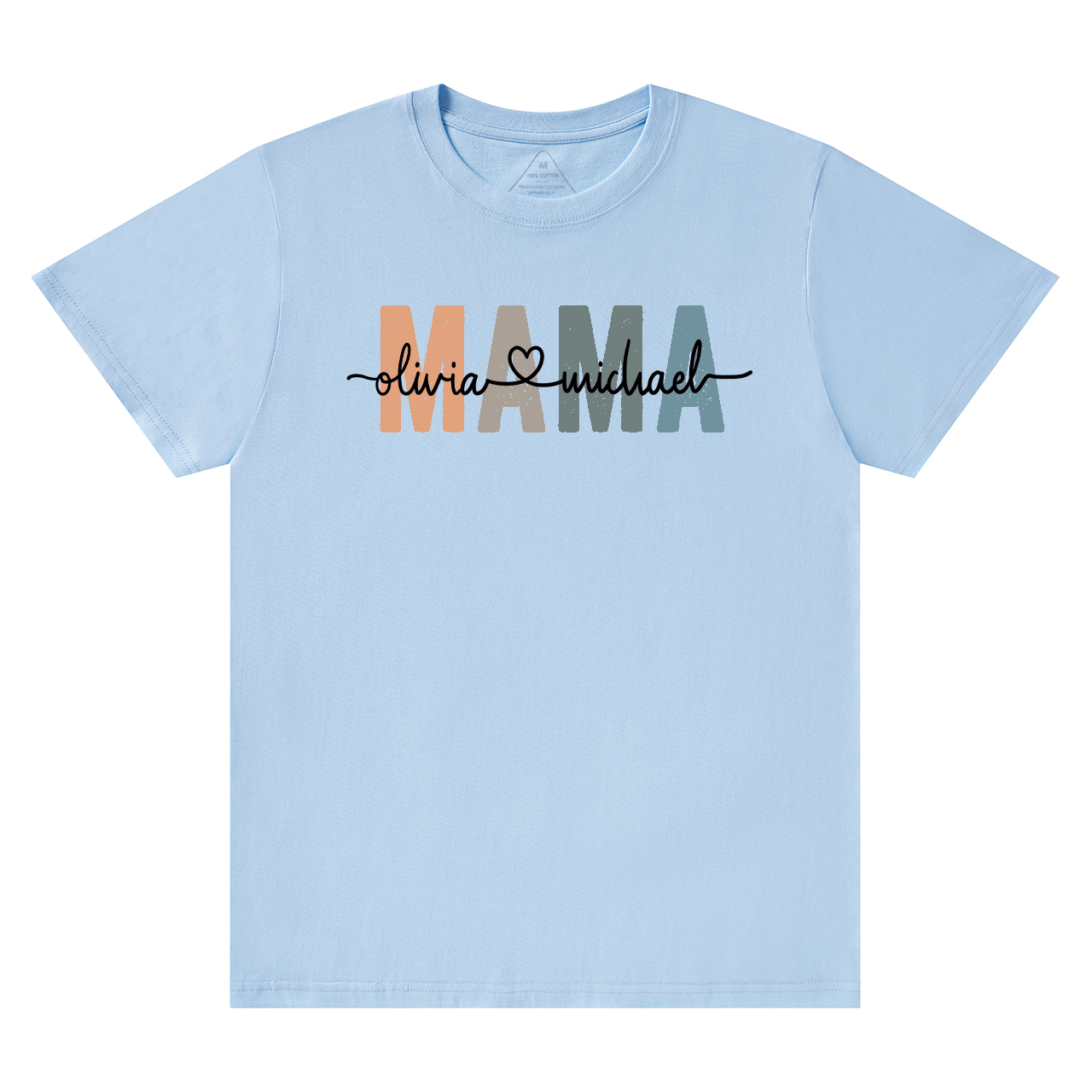 Personalized Mama With Children Names T-Shirts