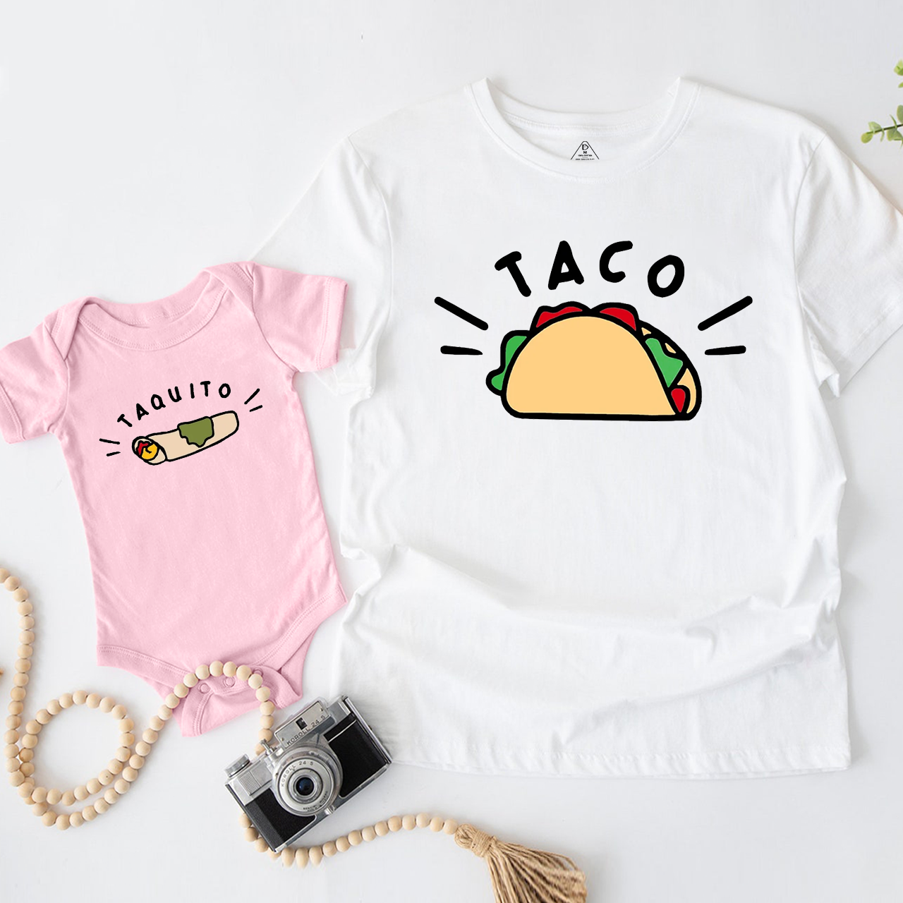 Taco + Taquito Dad&Me Matching Shirts