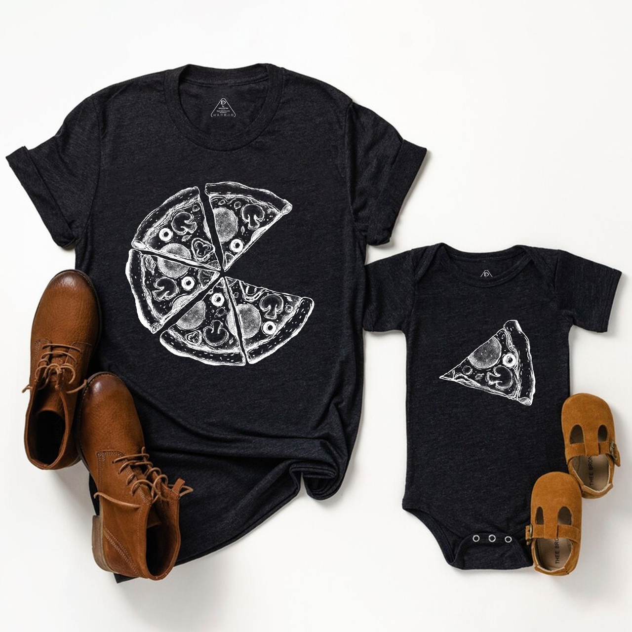 Pizza And Pizza Slice Dad&Me Matching T-Shirts