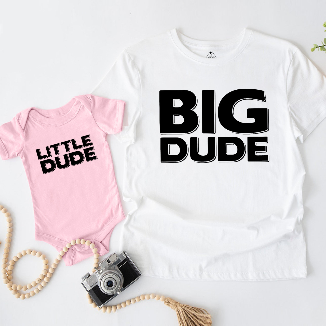 Big Dude Little Dude Dad&Me Matching T-Shirts