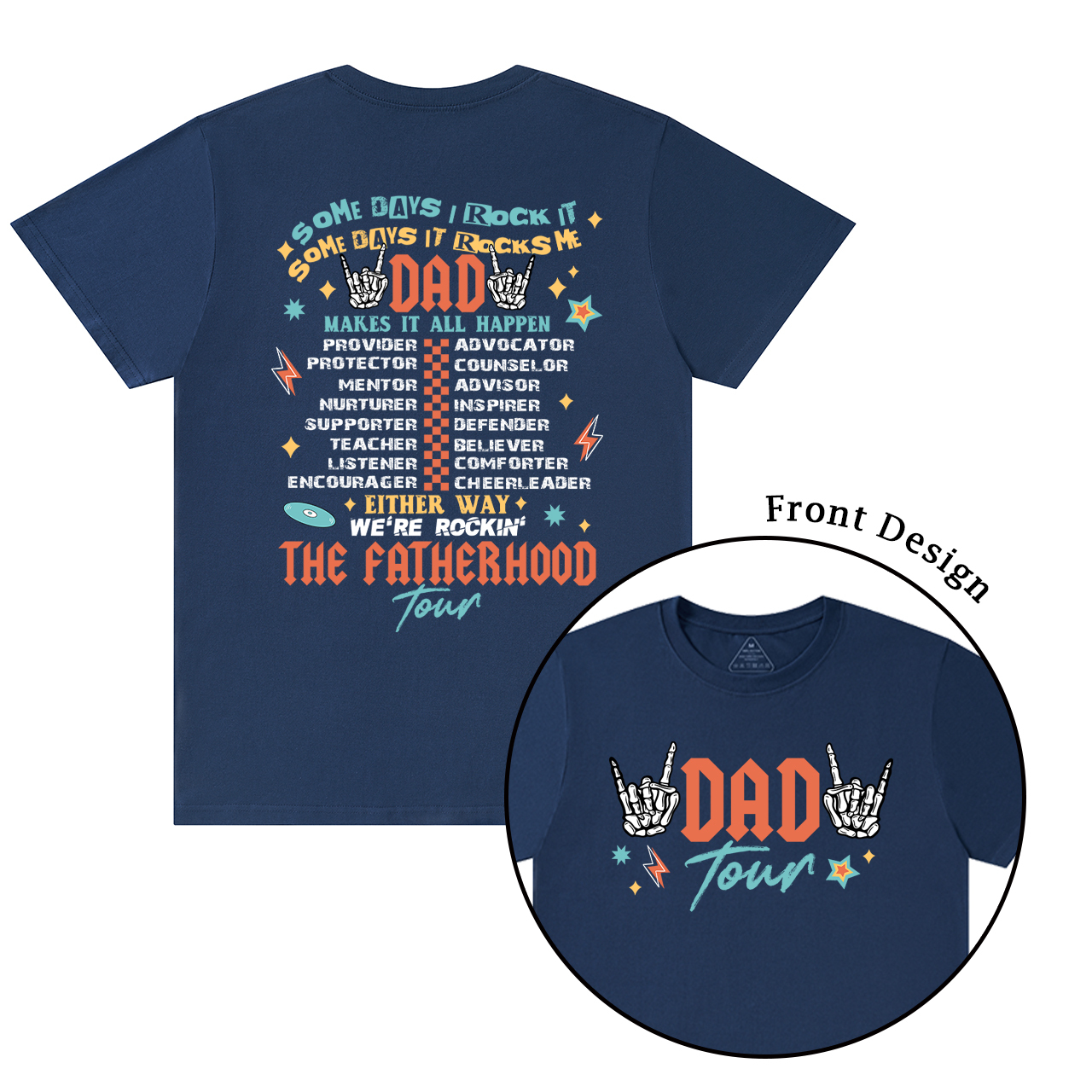 Fatherhood Tour Dad T-shirt