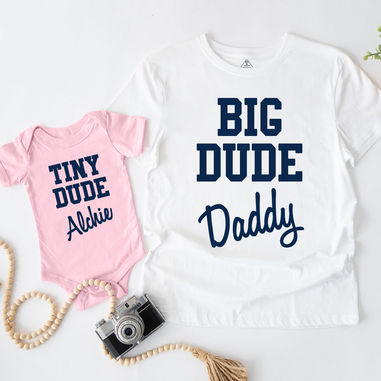 Personalized Dad And Child Dude Matching Shirts