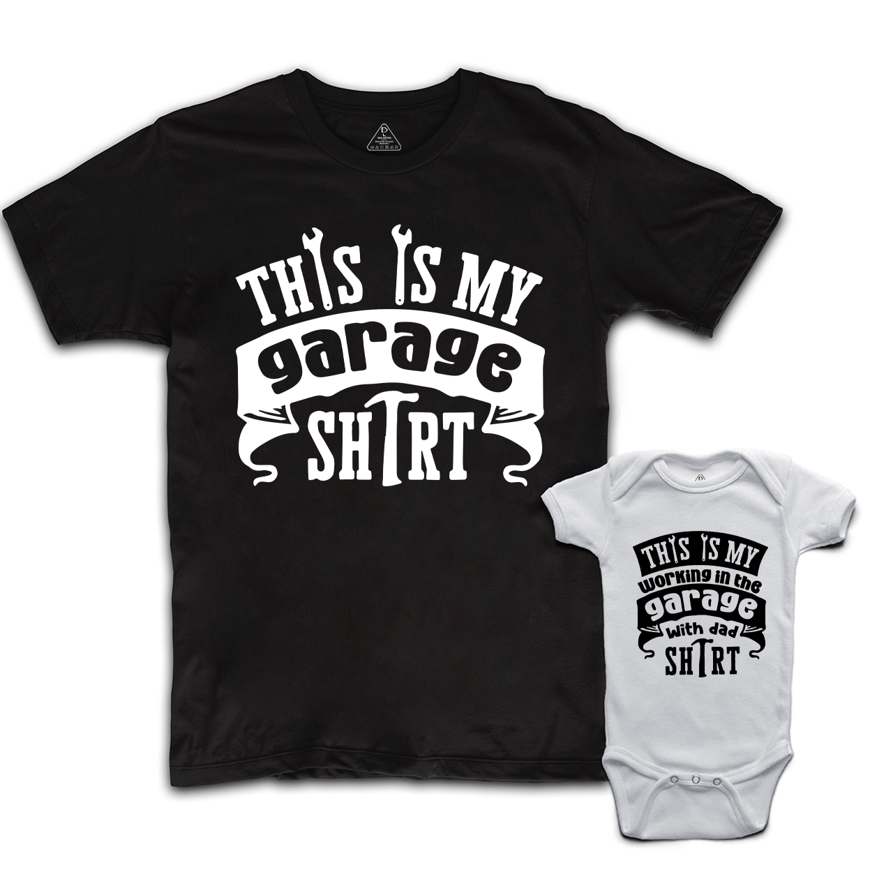 This Is My Working In The Garage With Dad  Matching Shirts