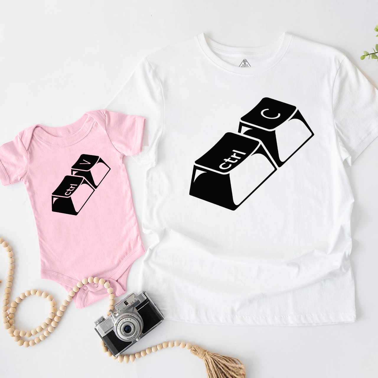 Funny Copy Paste Matching Dad and me Shirt