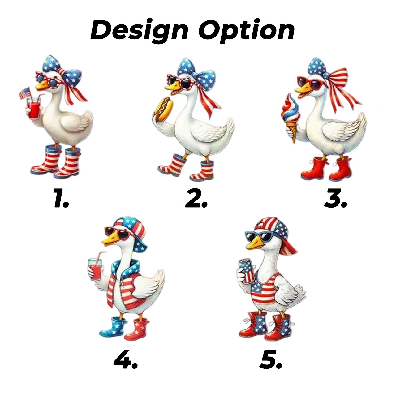 Personalized 4th Of July Mama Goose  T-Shirts