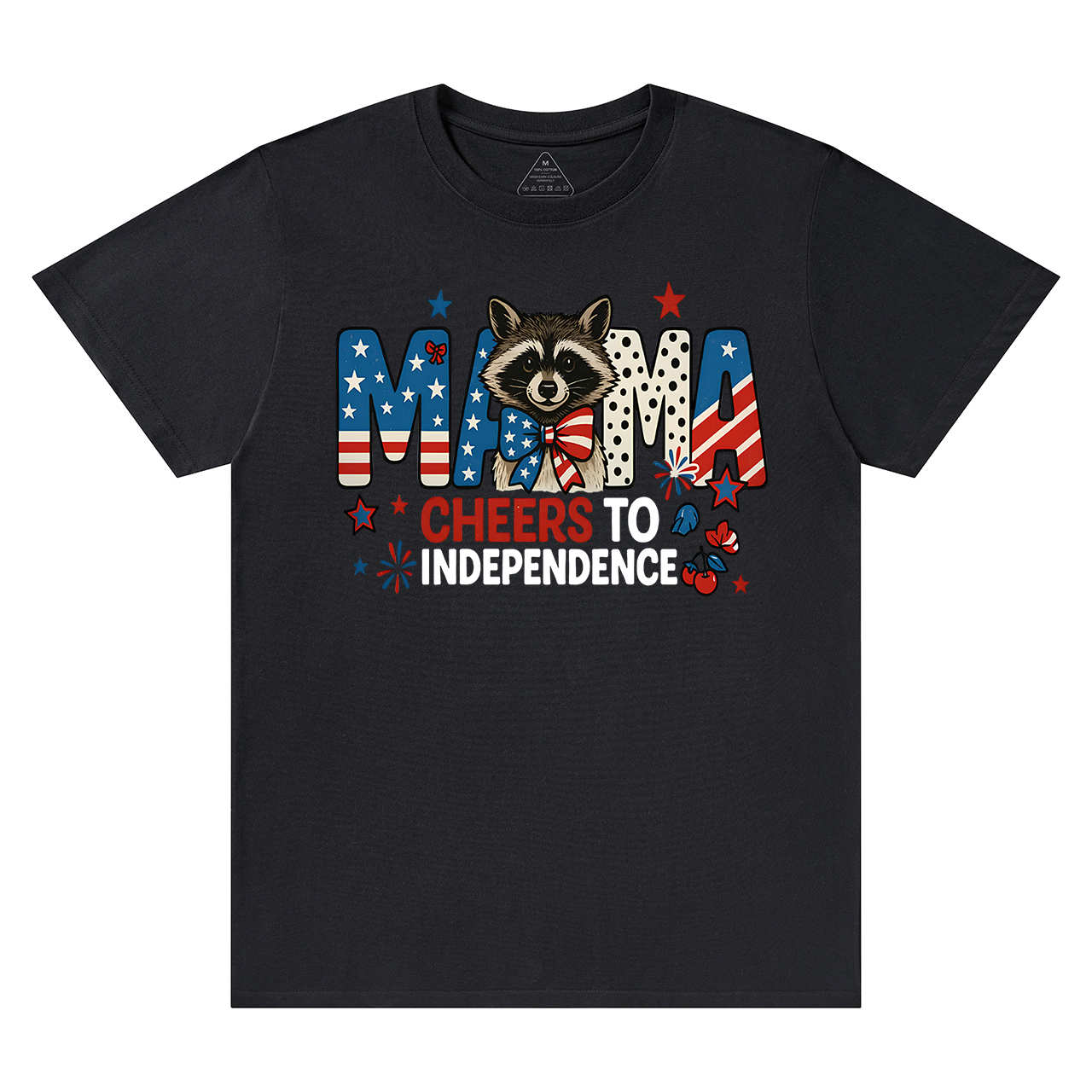 Patriotic Raccoon Mama T-Shirts
