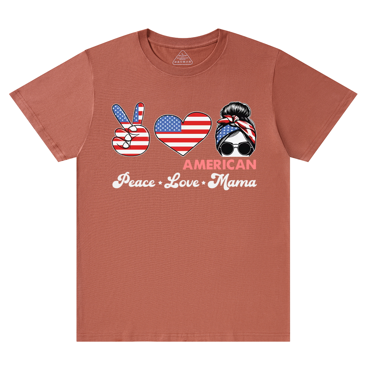Peace Love American Mama T-Shirts