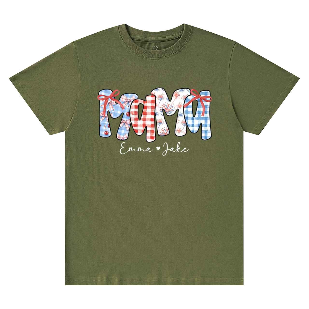 Personalized 4th Of July Mama T-Shirts