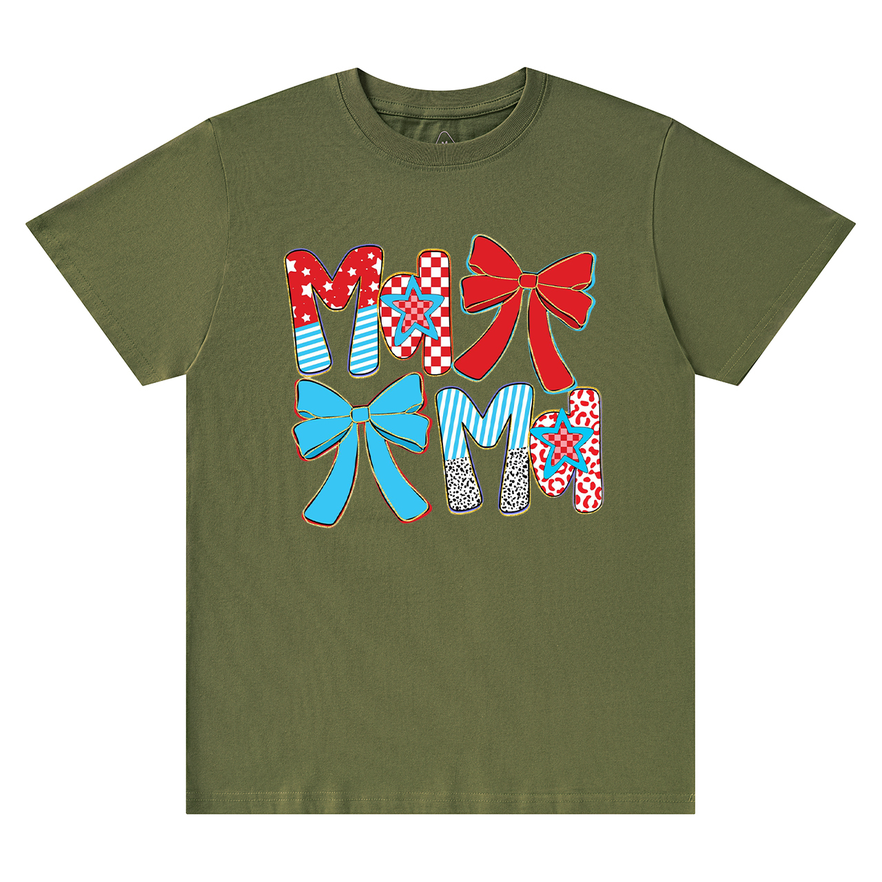Preppy Patriotic Mama Coquette T-Shirts