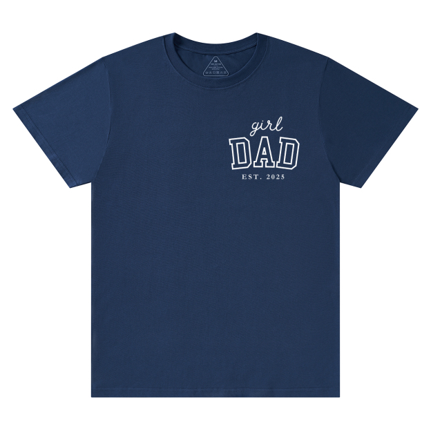 Personalized Girl Dad Est Year T-shirt