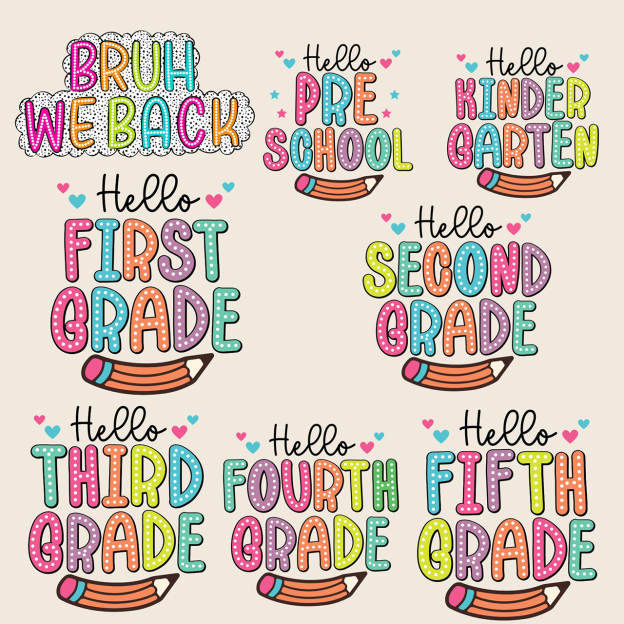 Hello Grade Back To School Toddler&Kid's Tees Beepumpkin 