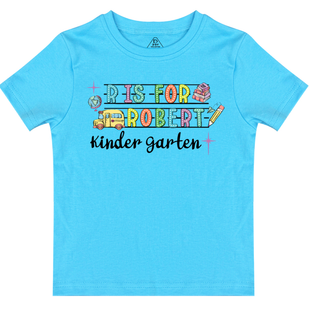 Personalized Alphabet Back To School Toddler&Kid's Tees Beepumpkin