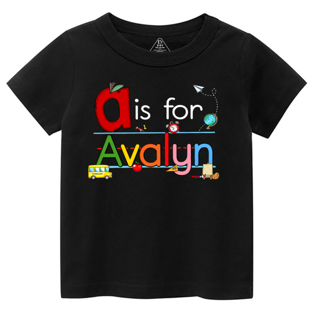 Personalized Color Name Toddler&Kid's Tees Beepumpkin