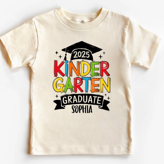 Personalized Kindergarten Graduation Toddler&Kid's Tees Beepumpkin