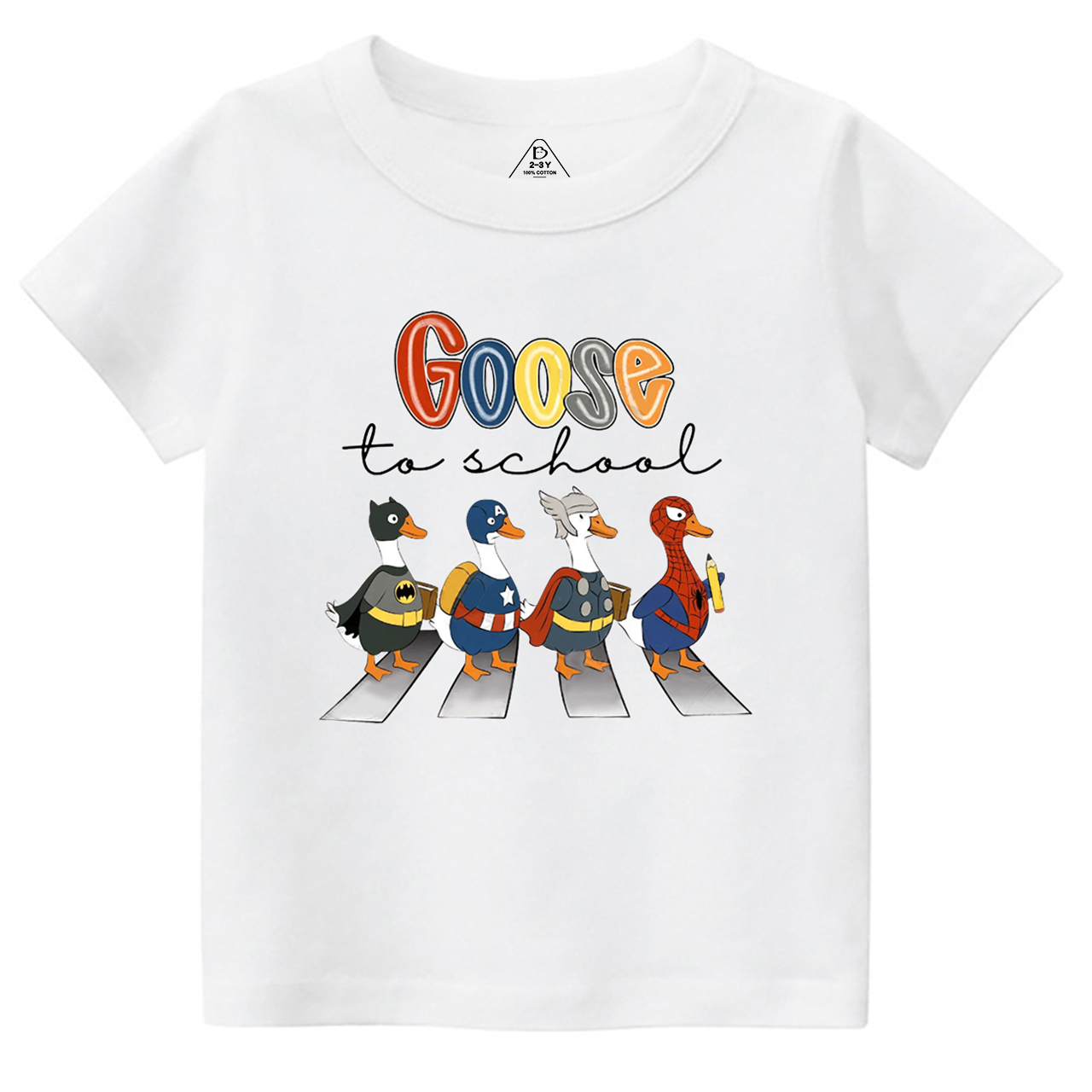 Goose To School Toddler&Kid's Tees Beepumpkin