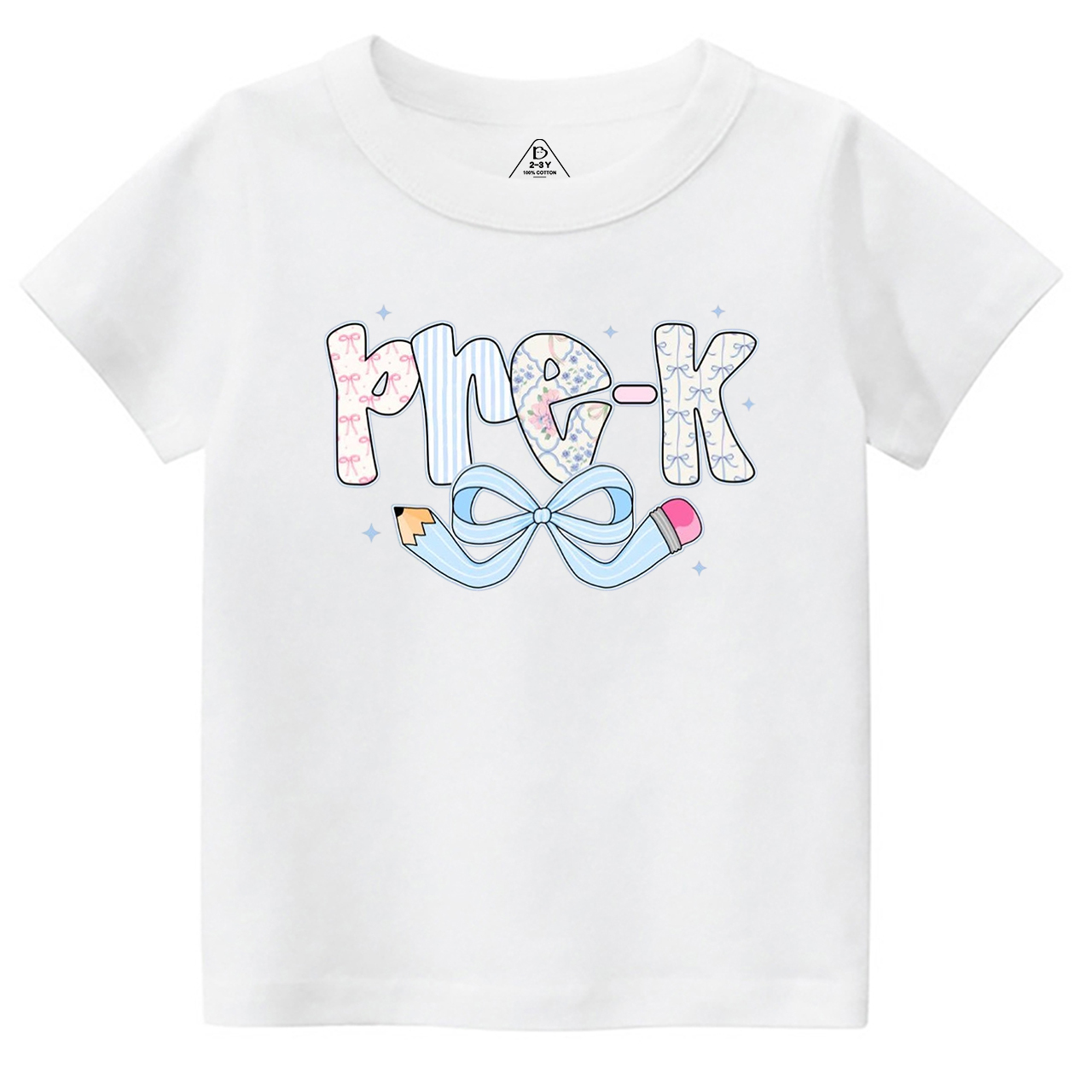 Personalized Pencil bow Grades Toddler&Kid's Tees Beepumpkin