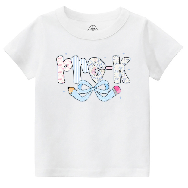 Personalized Pencil bow Grades Toddler&Kid's Tees Beepumpkin