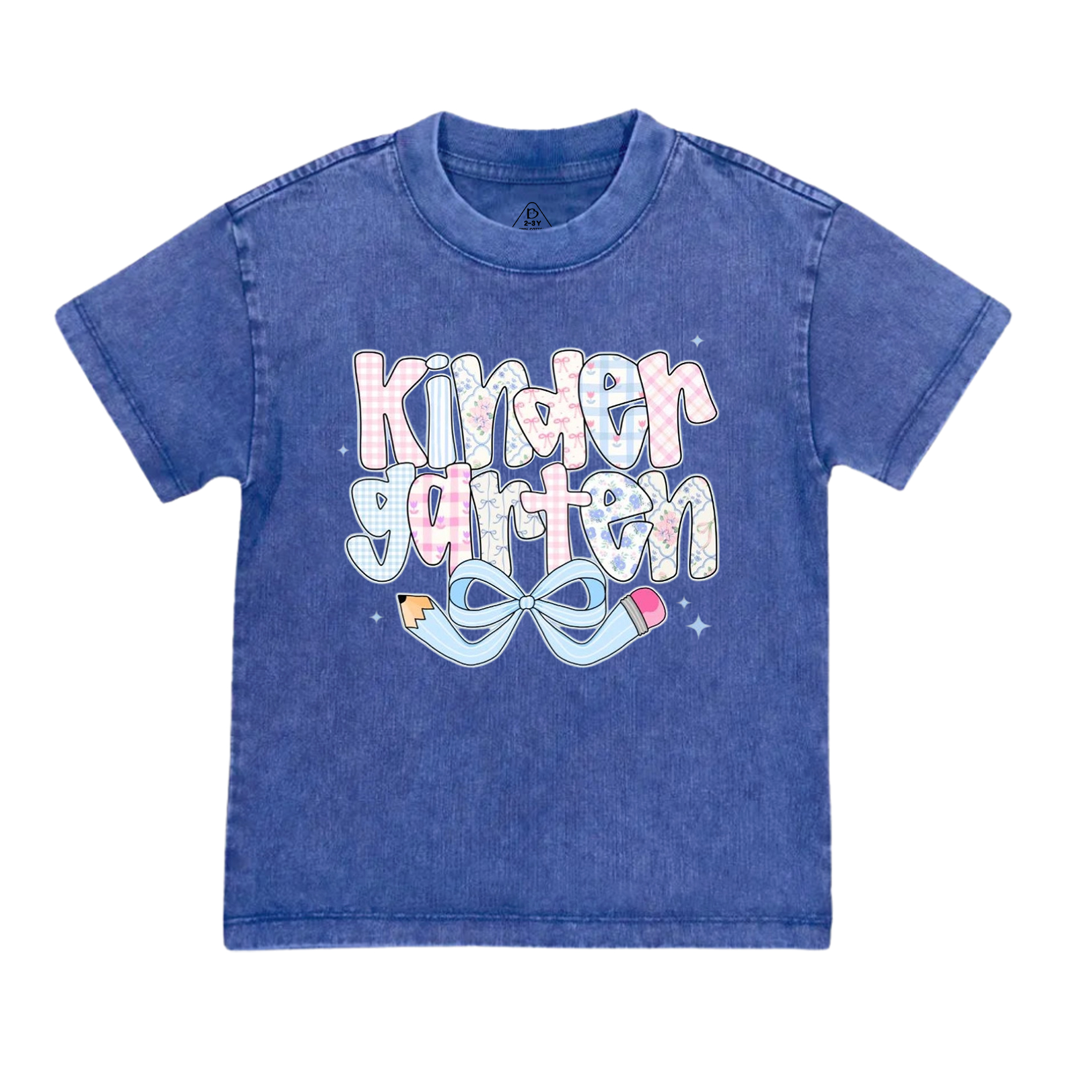 Personalized Pencil bow Grades Toddler&Kids Washed Tees