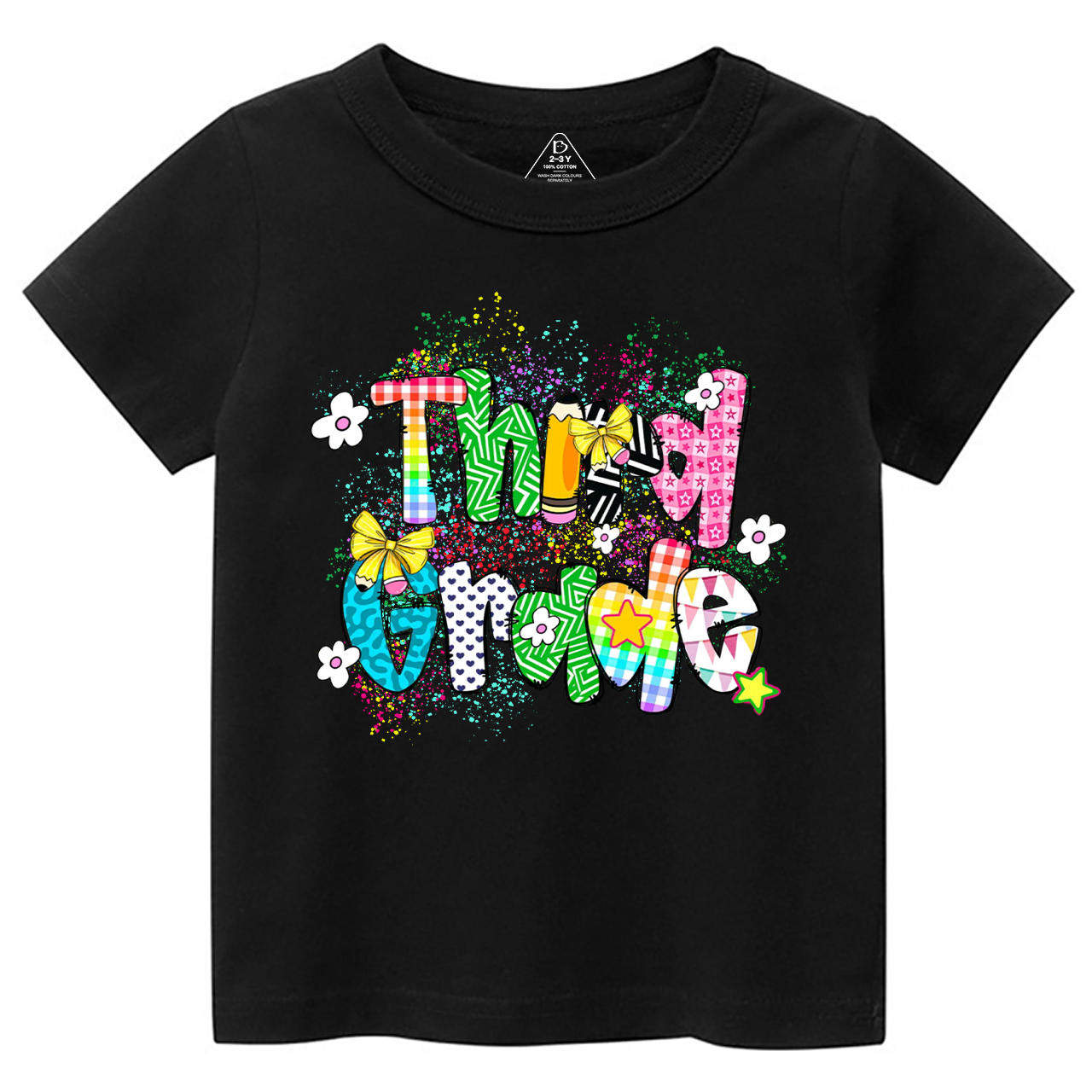 Personalized Ink splash Back To School Toddler&Kid's Tees Beepumpkin 