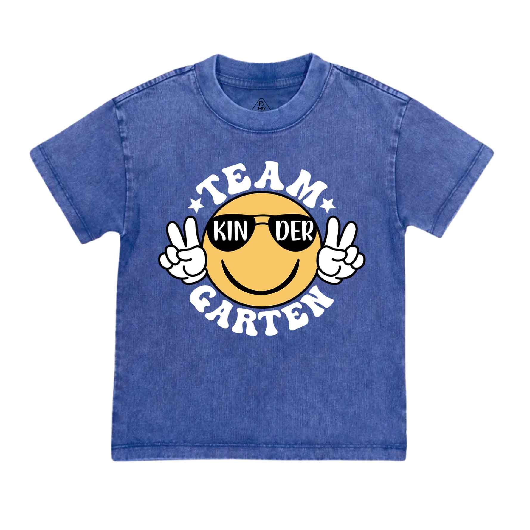 Team Kindergarten Toddler&Kids Washed Tees