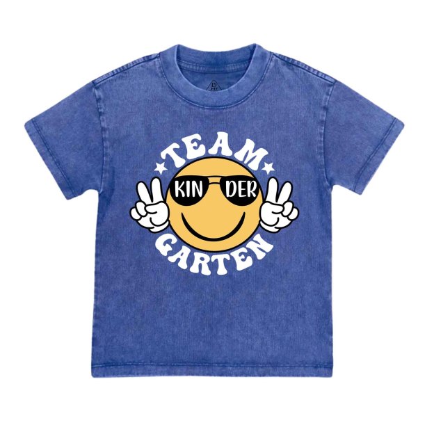 Team Kindergarten Toddler&Kids Washed Tees
