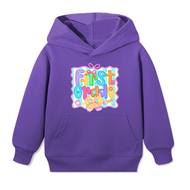 Personalized Preppy Back To School Bundle Kid's Hooded Sweatshirt Beepumpkin