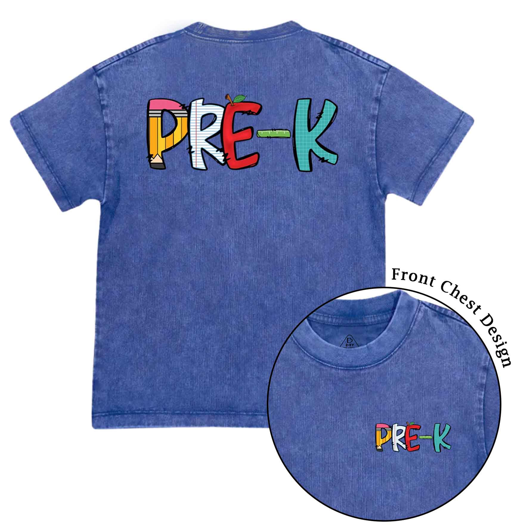 Personalized Grade Level Fun Toddler&Kids Washed Tees