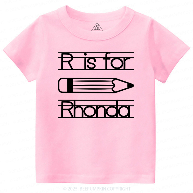  Custom Alphabet School Shirt For Kids