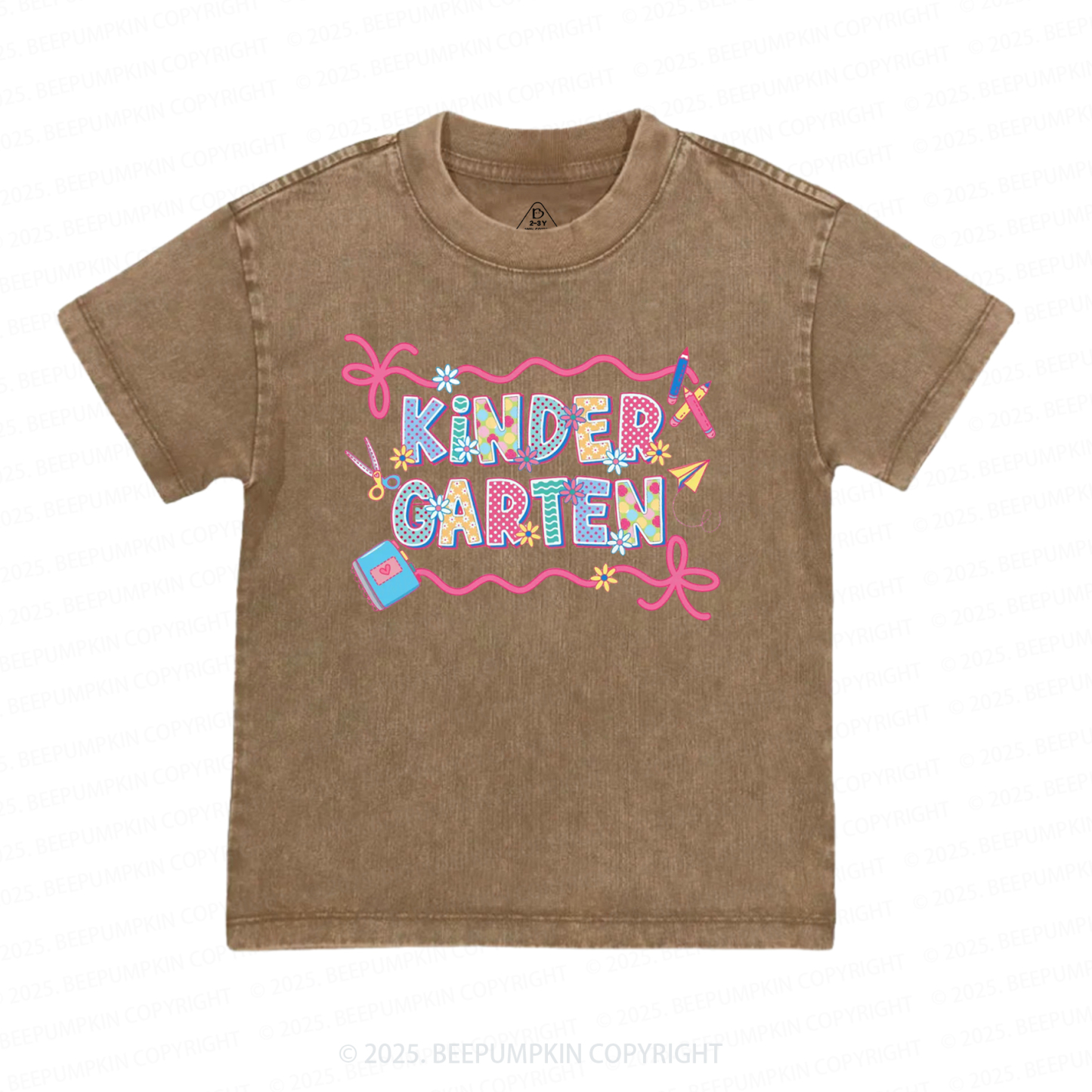 Personalized Coquette Pencil Toddler&Kids Washed Tees