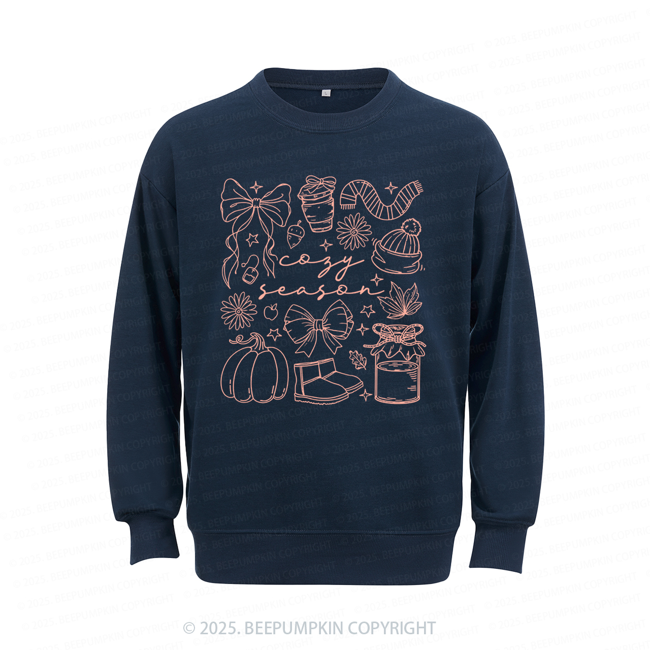 Cozy Season Fall Sweatshirt Beepumpkin