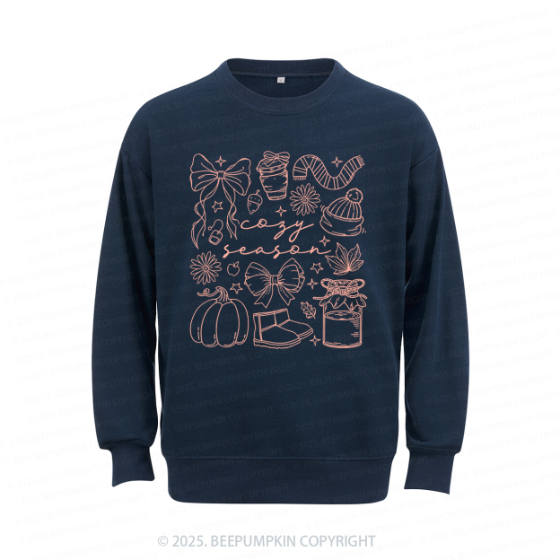 Cozy Season Fall Sweatshirt Beepumpkin