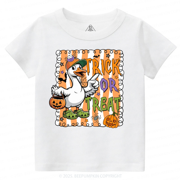 Halloween Goose Trick Or Treat Toddler&Kid's Tees Beepumpkin 