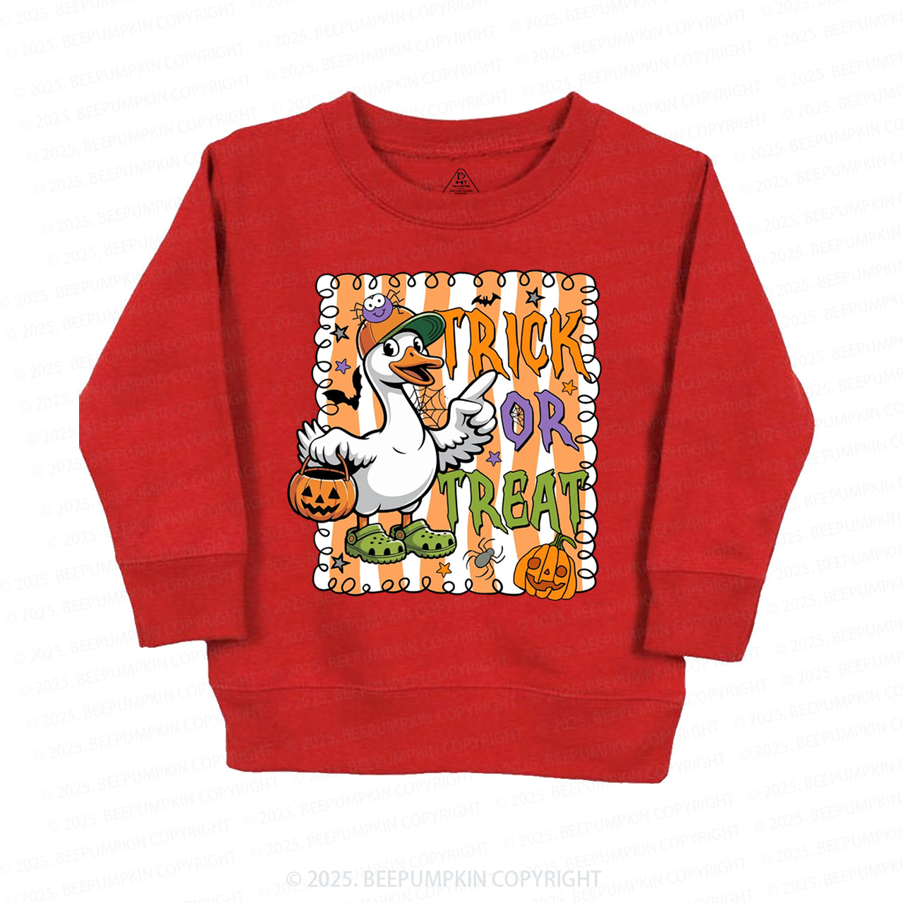 Halloween Goose Trick Or Treat Kid's Sweatshirt