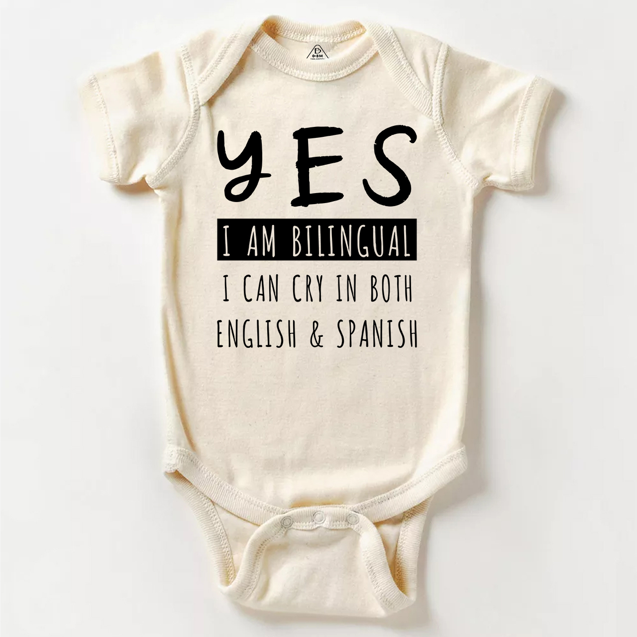 Yes I'm Bilingual I Can Cry In Both English And Spanish Bodysuit Beepumpkin 7 Sale-Beepumpkin™